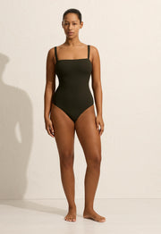 Square Maillot - Thyme Crinkle - Matteau